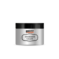 Pentart Junior Paints Shimmer Glaze csillámos máz 150 ml – ezüst