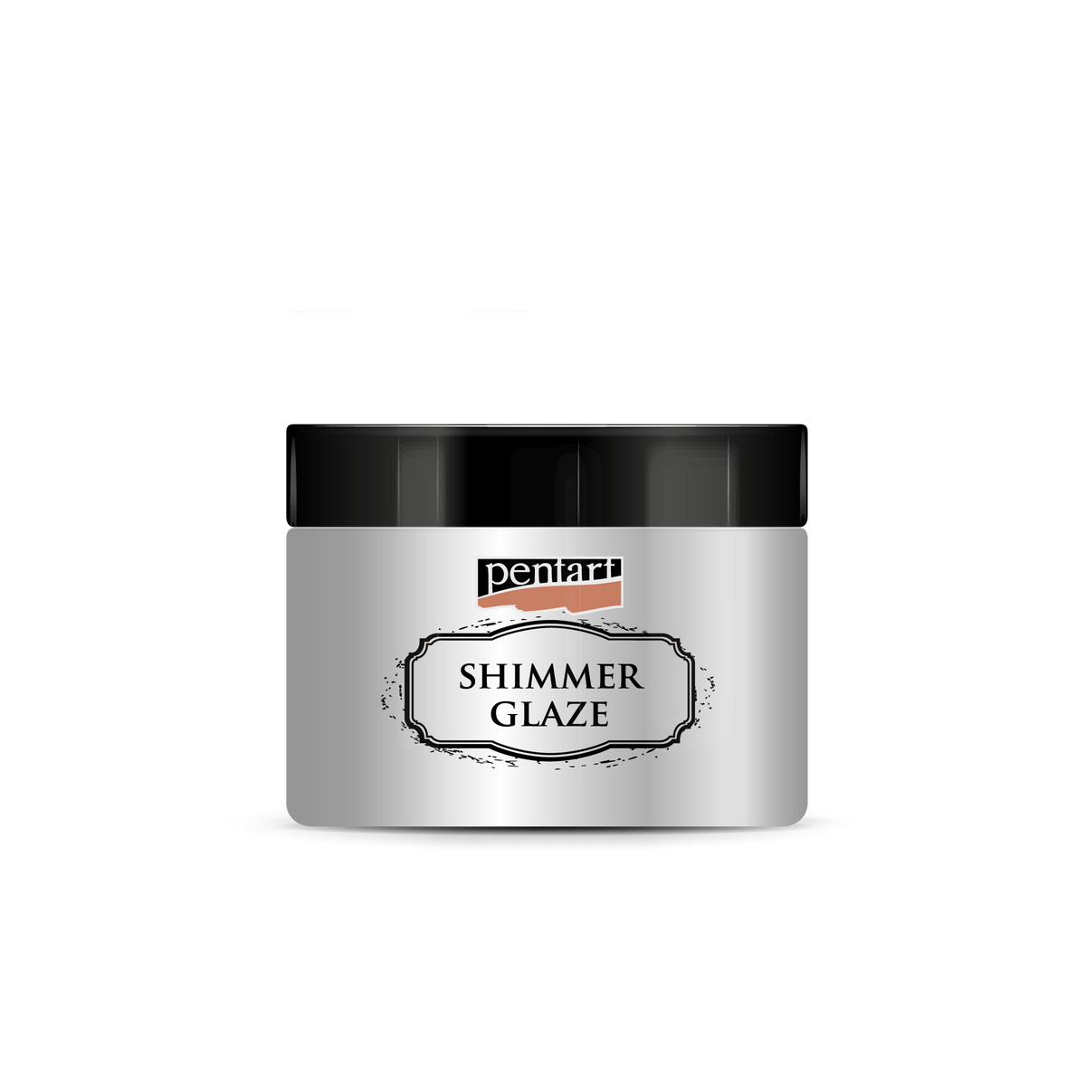 Pentart Junior Paints Shimmer Glaze csillámos máz 150 ml – ezüst
