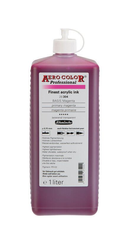 Schmincke AERO COLOR Professional akril tinta 1 l – 304 Primér magenta