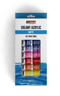 Creamy acrylic paint matte krémes akrilfesték 16 ml tubus – 10 x /