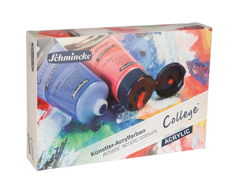 Schmincke College Acrylic akrilfesték készlet – kartondobozos 5 x 75 ml