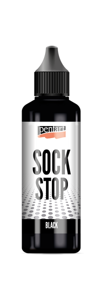 Pentart Sock stop folyékony csúszásgátló festék, fekete 80 ml