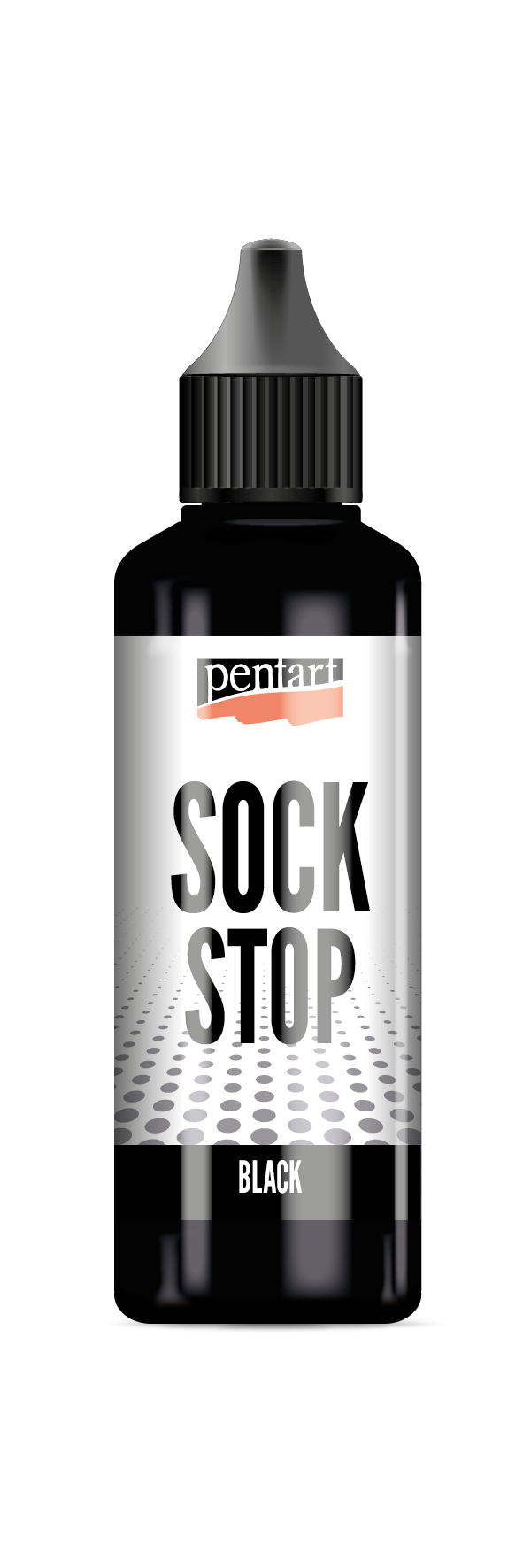 Pentart Sock stop folyékony csúszásgátló festék, fekete 80 ml