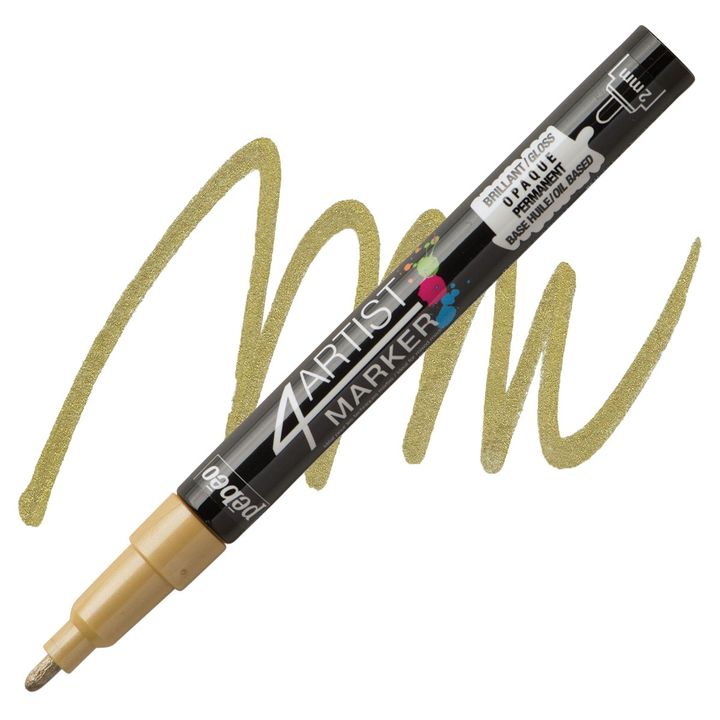 4ARTIST MARKER Pébéo olajbázisú 2mm – arany