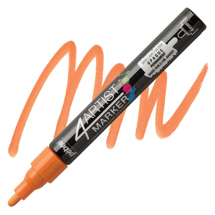 4ARTIST MARKER Pébéo olajbázisú 4mm – narancssárga