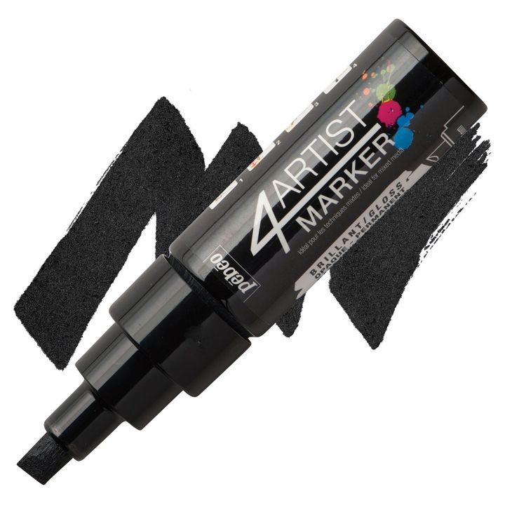 4ARTIST MARKER Pébéo olajbázisú 8mm – fekete