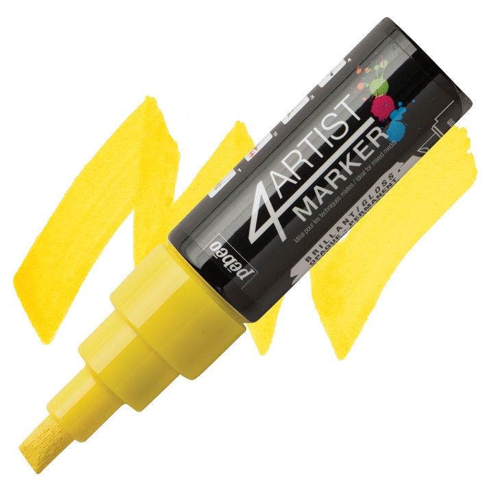 4ARTIST MARKER Pébéo olajbázisú 8mm – sárga