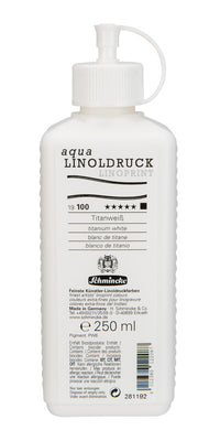 Schmincke aqua-LINOPRINT linómetsző festék 250 ml – 100 Titánfehér
