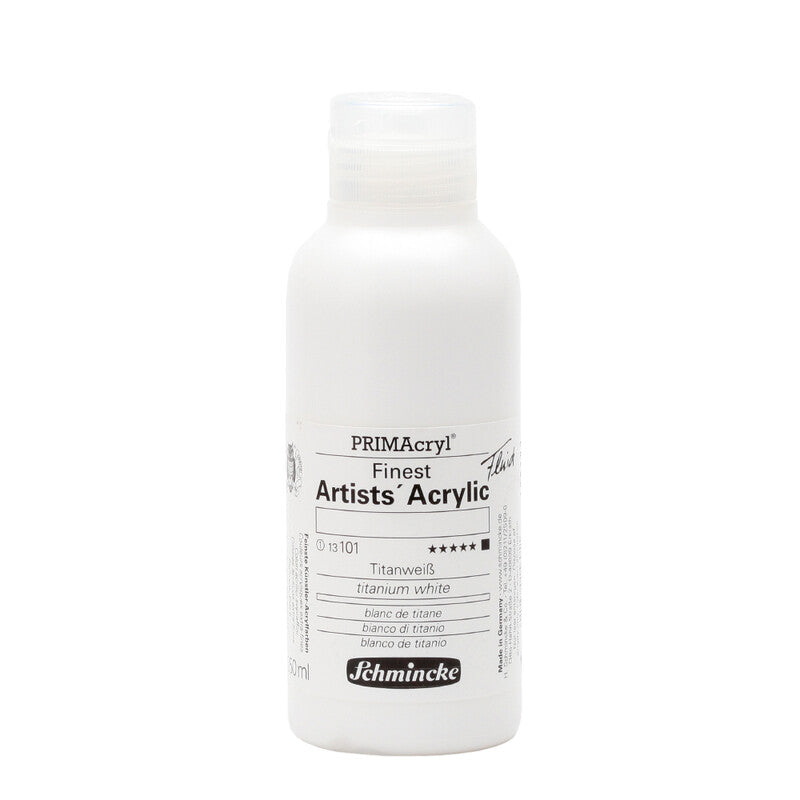 Schmincke PRIMAcryl Professional akrilfesték 250 ml – 101 Titánfehér folyékony