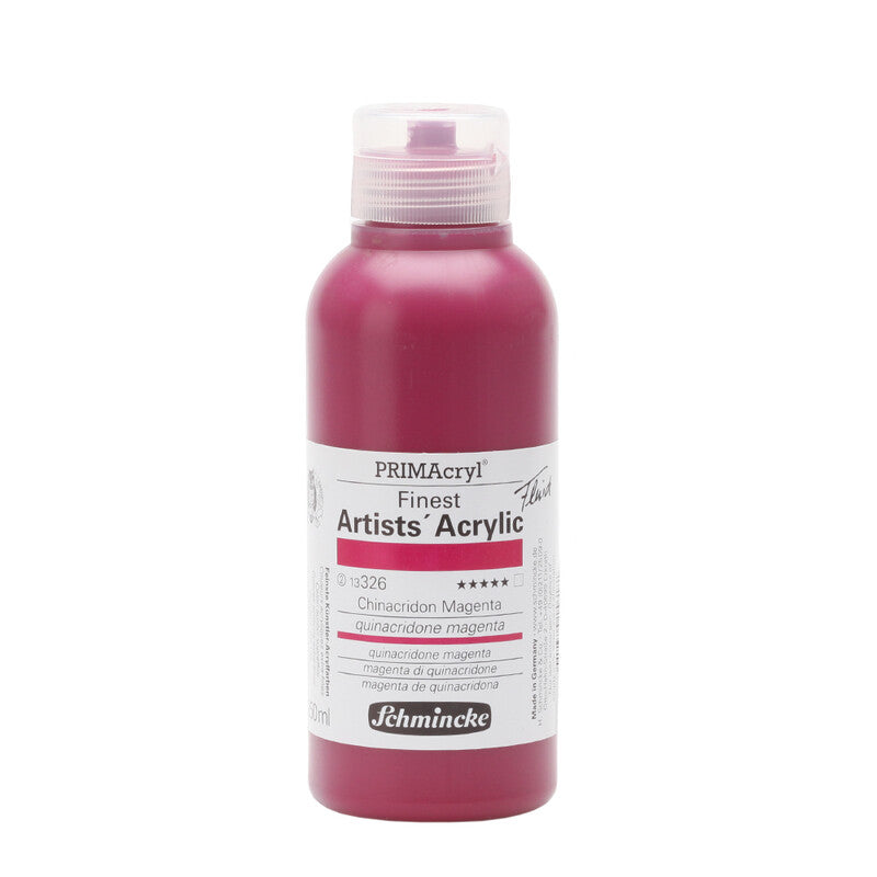 Schmincke PRIMAcryl Professional akrilfesték 250 ml – 326 Kinakridon magenta folyékony