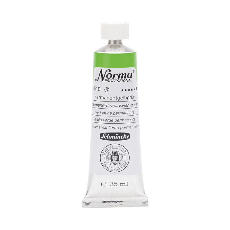 Schmincke Norma Professional olajfesték 35 ml – 510 Permanens sárgászöld