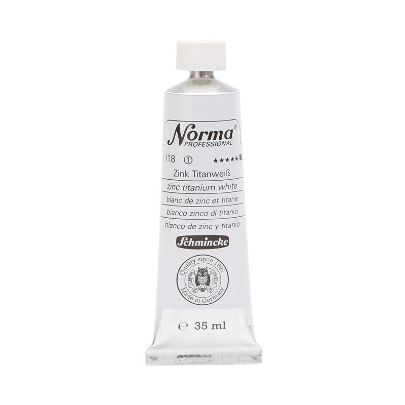 Schmincke Norma Professional olajfesték 35 ml – 118 Cink-titánfehér