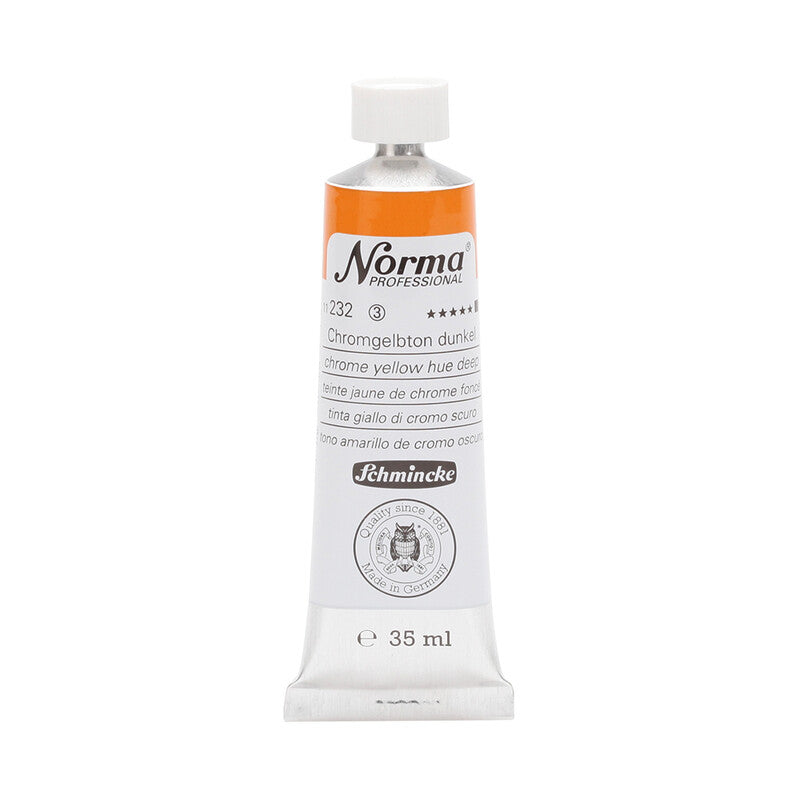 Schmincke Norma Professional olajfesték 35 ml – 232 Krómsárga árnyalat sötét