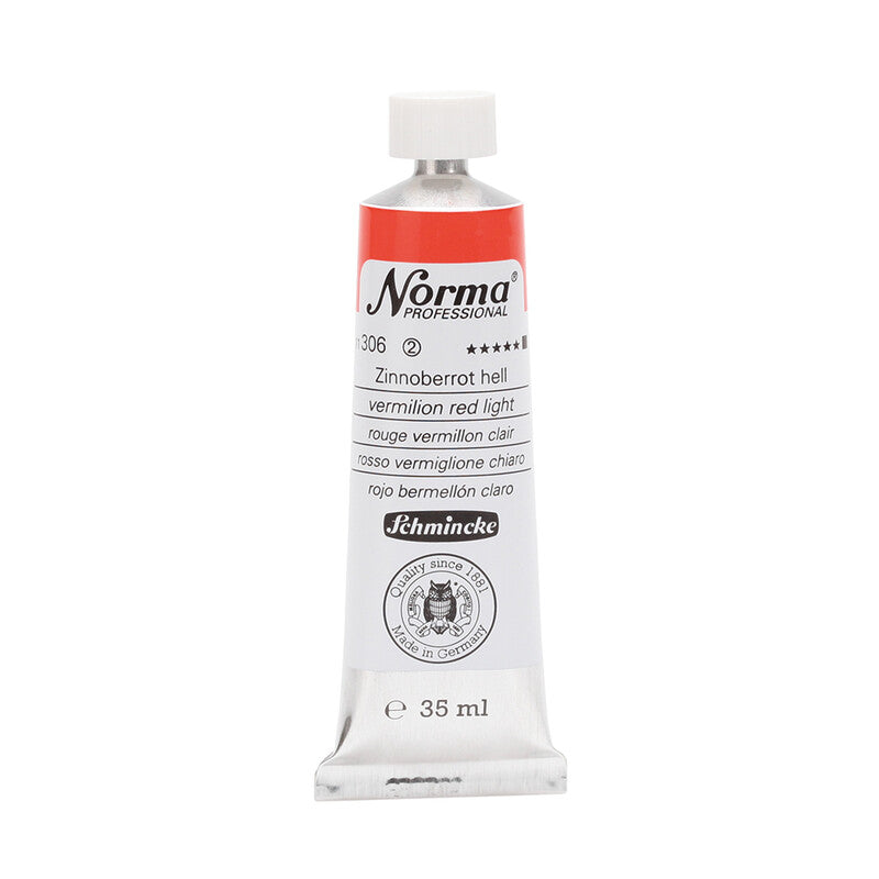 Schmincke Norma Professional olajfesték 35 ml – 306 Cinóbervörös világos
