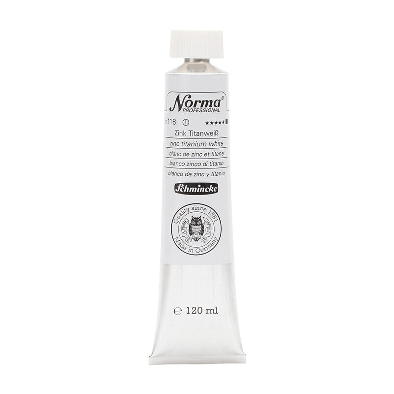 Schmincke Norma Professional olajfesték 120 ml – 118 Cink-titán fehér