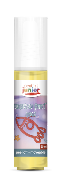window paint 20 ml, – sárga