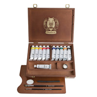 Fadobozos Schmincke NORMA Professional olajfesték készlet 11 x 35 ml + kiegészítők