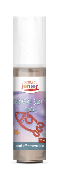 window paint 20 ml, – barna