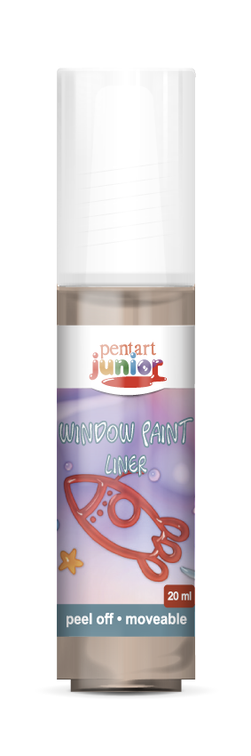 window paint 20 ml, – barna