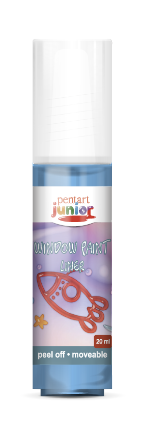 window paint 20 ml, – kék