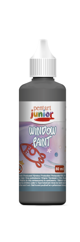 Pentart üvegmatrica kontúrfesték 80 ml - fekete