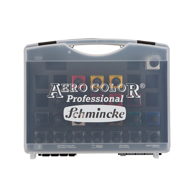 Schmincke AERO COLOR műanyag készlet, 16 x 28 ml + 7 üres flakon