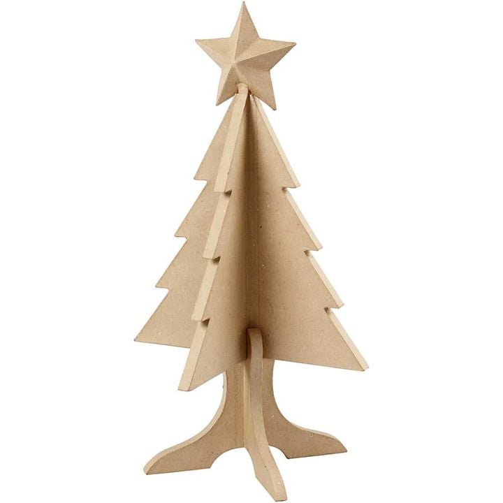Dekoratív karácsonyfa papírmaséból 63 cm