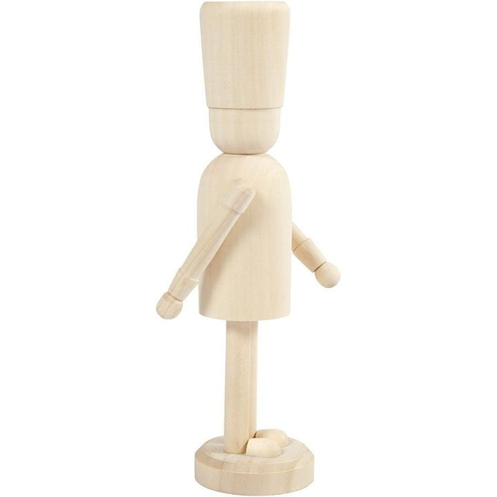 Fa figura dekoráláshoz - Diótörő 18 cm