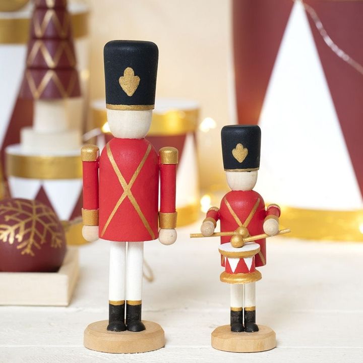 Fa figura dekoráláshoz - Diótörő 18 cm