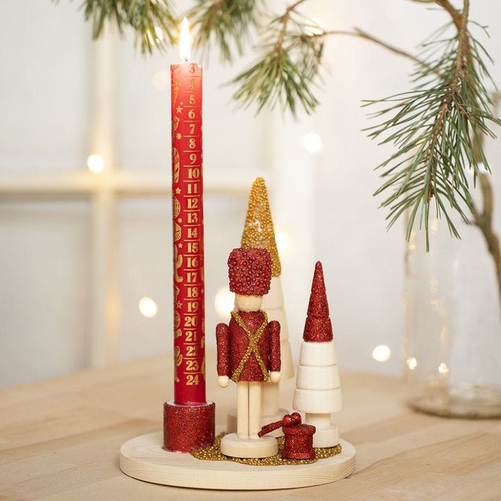 Fa figura dekoráláshoz - Diótörő 18 cm