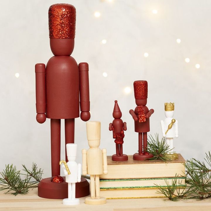 Fa figura dekoráláshoz - Diótörő 18 cm
