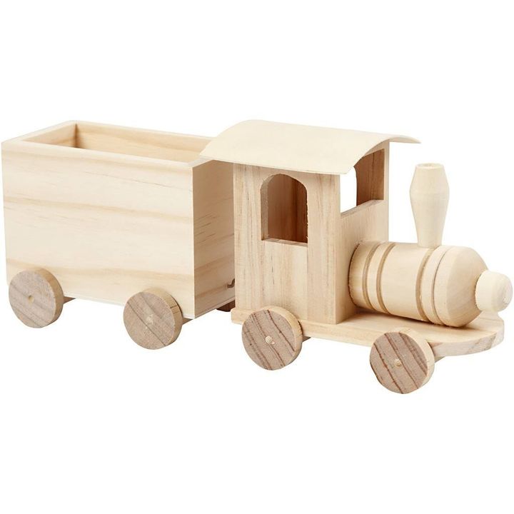 Dekorálható fa vonat 22 cm