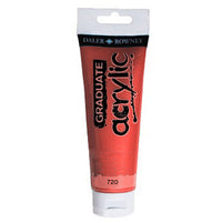 Akrilfesték Daler-Rowney GRADUATE 120 ml – 720 Metallic red