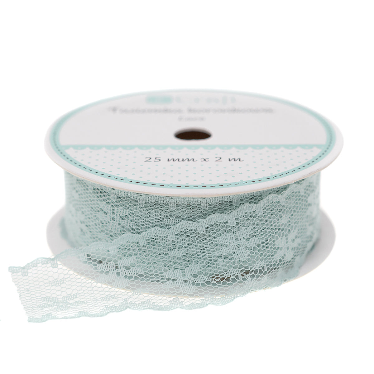 Csipkés szalag 25 mm x 2 m – menta