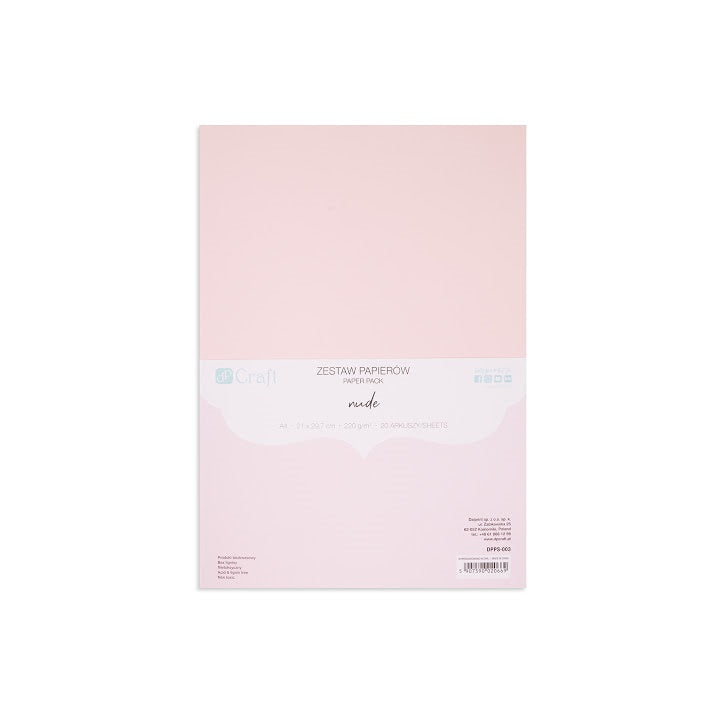 Színes DP Craft papírok - 20 db – nude