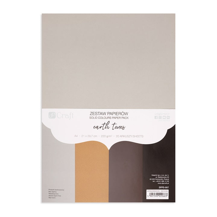 DP Craft színes papírok - 20 db – earth tones