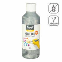 Creall Glitter csillámos festék 250 ml - ezüst