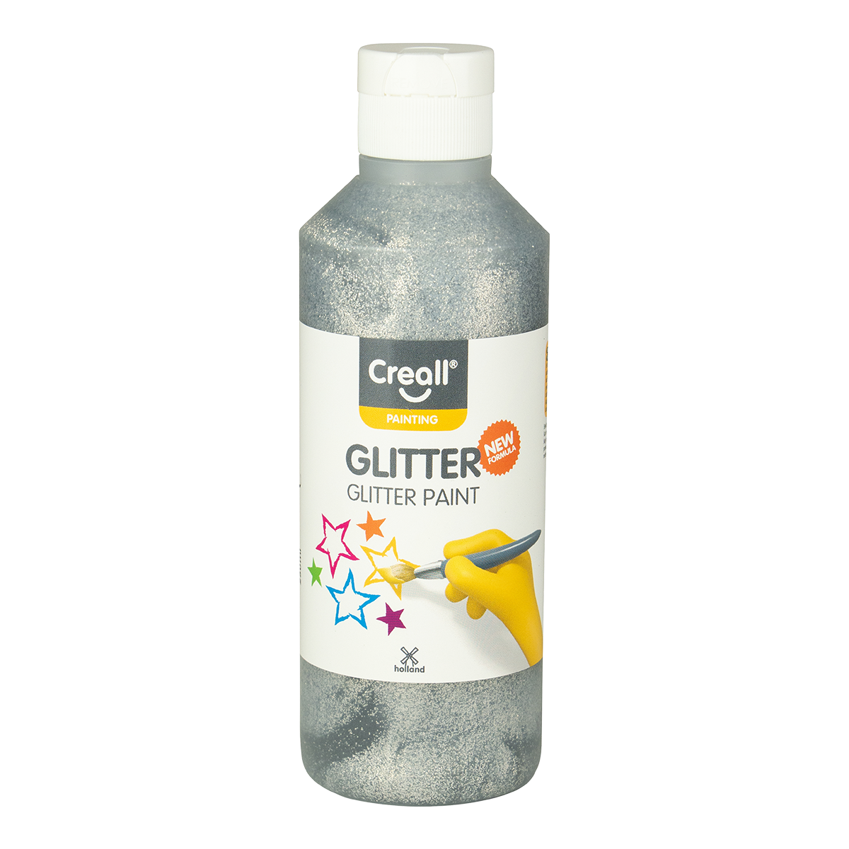 Creall Glitter csillámos festék 250 ml - ezüst