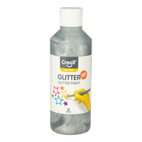 Creall Glitter csillámos festék 250 ml - ezüst