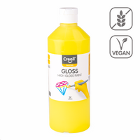 Creall Gloss fényes polivinil festék 500 ml – világossárga