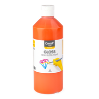 Creall Gloss fényes polivinil festék 500 ml – narancssárga