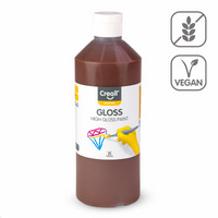 Creall Gloss fényes polivinil festék 500 ml – sötétbarna
