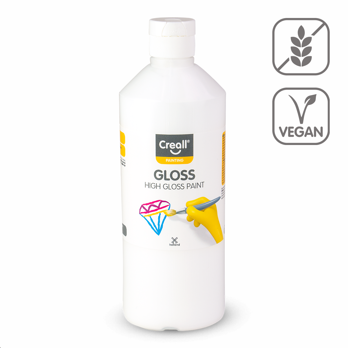 Creall Gloss fényes polivinil festék 500 ml – fehér