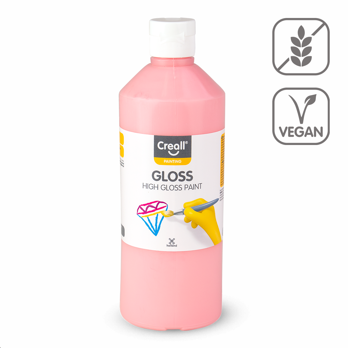 Creall Gloss fényes polivinil festék 500 ml – rózsaszín