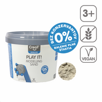 Creall Play it! modellező homok 750 g tégelyben – természetes