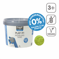 Creall Play it! modellező homok 750 g tégelyben – sárga