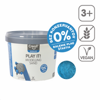 Creall Play it! modellező homok 750 g tégelyben – kék