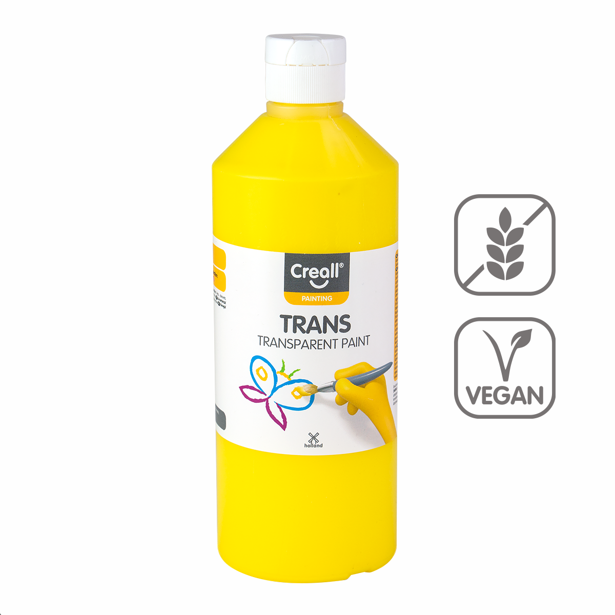 Átlátszó festék Creall 500 ml – sárga