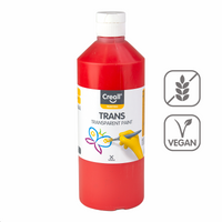Átlátszó festék Creall 500 ml – piros