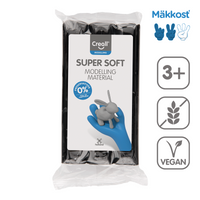 Creall Super Soft gyurma 500 g – fekete
